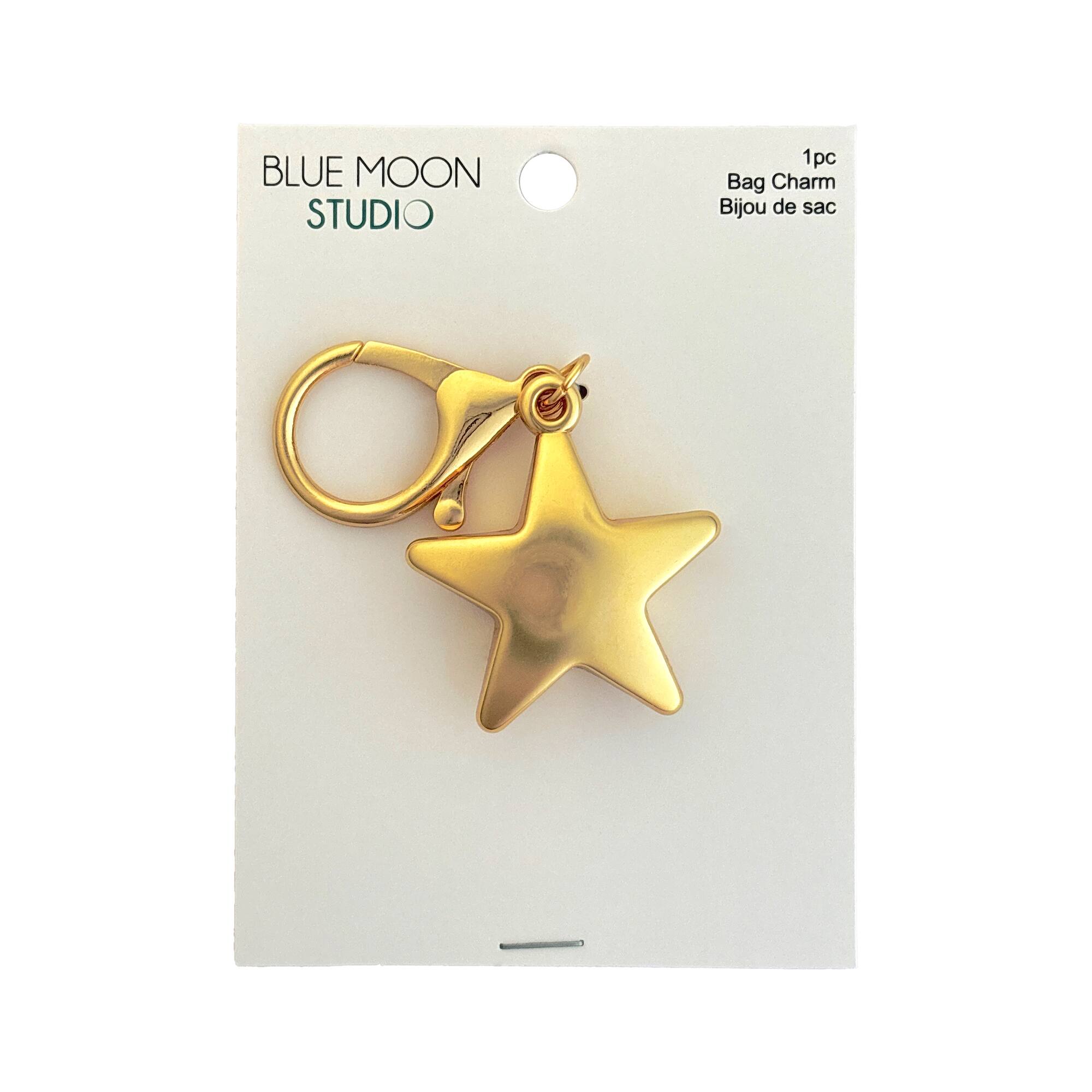Blue Moon Studio™ Large Gold Star Bag Charm